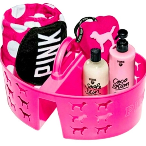 PINK • Victoria’s Secret Shower Caddy Bathroom Accessory Carrying Case - Picture 1 of 3